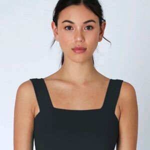 Nikibiki square tank, black, O/S
